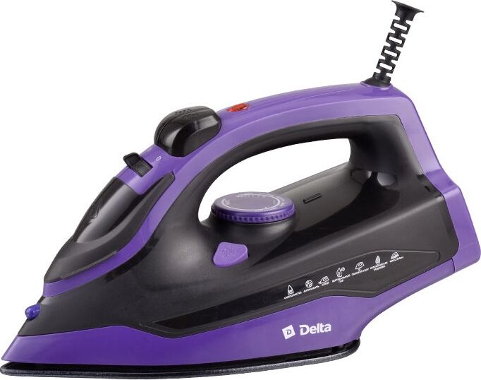 Утюг DELTA DL-353 black/purple