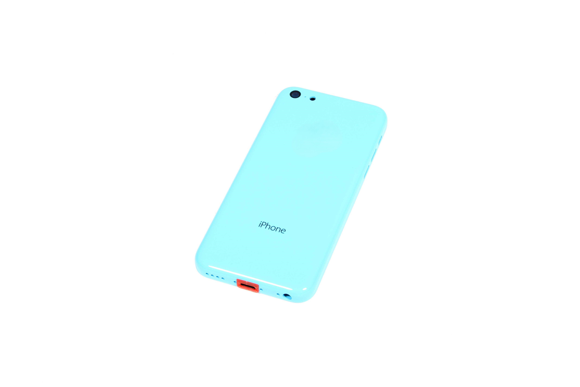 Часть корпуса для iPhone 5C боковые кнопки в комплекте синяя AAA