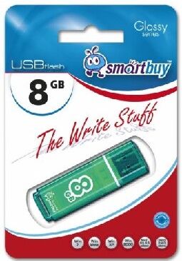 USB флеш SMARTBUY (SB8GBGS-G) 8GB GLOSSY SERIES GREEN