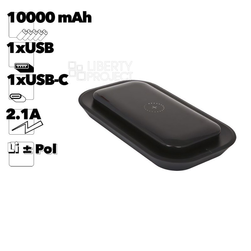Внешний АКБ Joyroom D-T199 10000 mAh, 1xUSB, 1xUSB-C, 2.1А, 2в1, Li-Pol (черный)