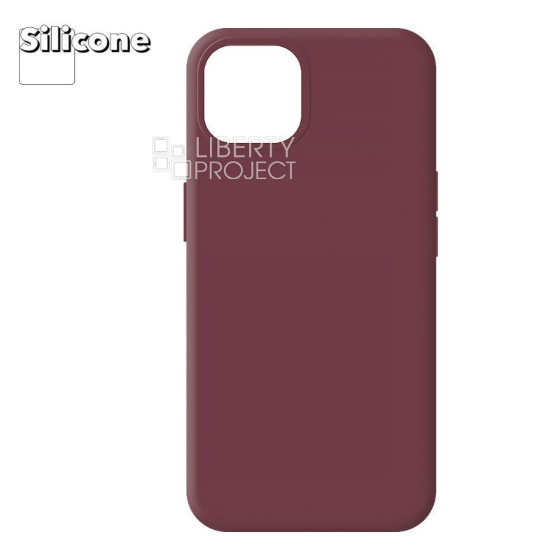 Силиконовый чехол для iPhone 13 "Silicone Case" (фиолетово-пурпурный)