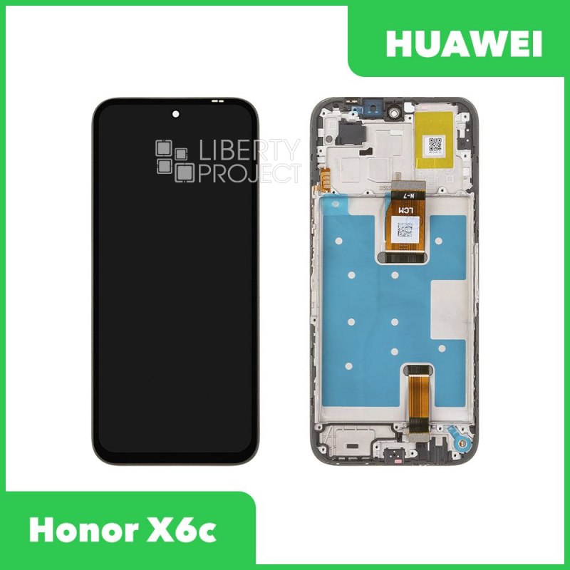 LCD дисплей для Huawei Honor X6c (NIC-LX1) с тачскрином в рамке (черный) OR LCD