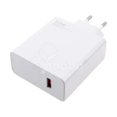 Сетевое зарядное устройство USB для Xiaomi Turbo Charger (120W, QC3.0) (тех.упак.) Белый
