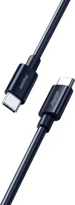 Кабель SMARTBUY (iK-3112-S73b) S73 Type C черный, 6А, 60 вт, 1 м