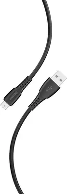 Кабель SMARTBUY (iK-12-S40b) S40 MicroUSB черный, 2.4 А, 1 м