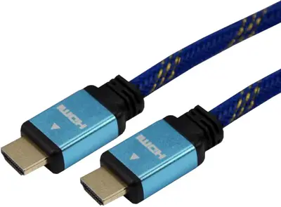 Шнур HDMI - HDMI gold 1.5М шелк с фильтрами REXANT