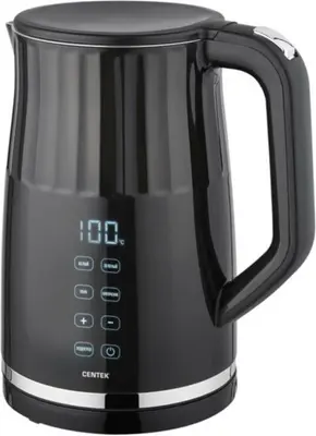 Чайник электрический CENTEK CT-0038 Black (1,7л, пластик/металл)
