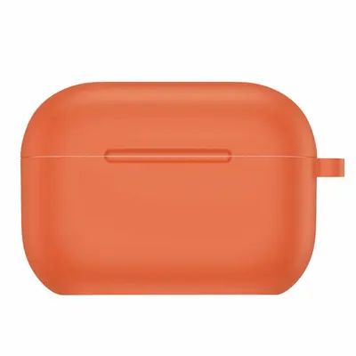 Силиконовый чехол тонкий для Apple AirPods Pro оранжевый