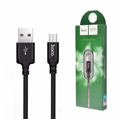 USB кабель Hoco X14 Micro 1m черный