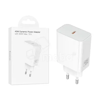 Сетевое зарядное устройство Type-C Hoco C162A (40W, PD) Белый