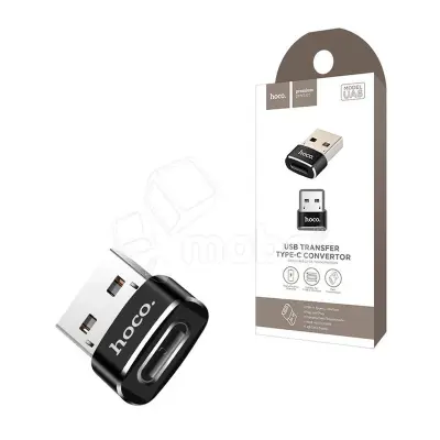 Адаптер USB - Type-C Hoco UA6 Черный