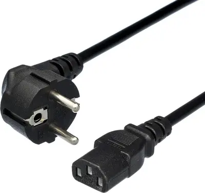 Кабель GOPOWER (00-00024055) CEE 7/7-C13 (f) 1.2м ПВХ 0.75мм черный (1/10/200)