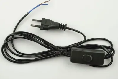 Сетевой шнур с вилкой и выключателем UNIEL (UL-00004429) UCX-C10/02A-170 BLACK