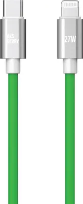 Кабель AKSBERRY (6900327630017) X165 Liquid silicone Type-C -Lightning, зеленый