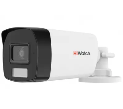 DS-T520A (2.8mm) 3К (5 Мп 16:9) уличная цилиндрическая HD-TVI камера с гибридной подсветкой EXIR/LED до 30/20 м и встроенным микрофоном (AoC)