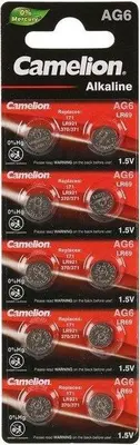 Элементы питания CAMELION (12814) AG6-BP10