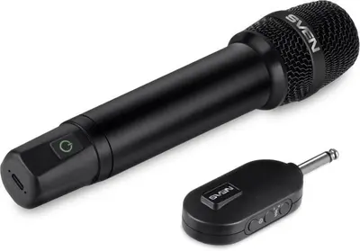 Микрофон SVEN MK-740, черный (2.4GHz, 180mAh)
