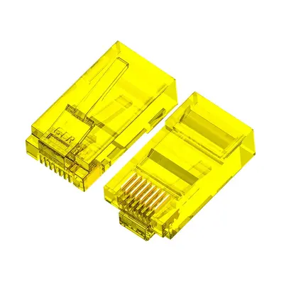 Джек RJ-45 (желтый) 8P8C кат 5е. Unibrave