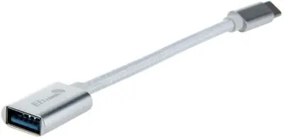Переходник ELTRONIC (1-51) Type-C to USB-A 3.0 с проводом (серебро/белый)