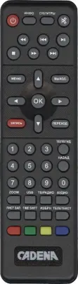 Пульт Cadena CDT-1671S для DVB-T2 ресивера