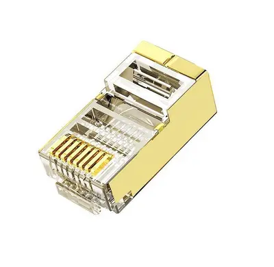 Джек RJ-45 (золотой) 8P8C кат 5е. Unibrave