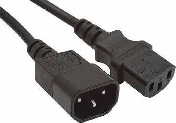 Кабель GEMBIRD/Cablexpert (00330) PC-189, 1.8м, C13-C14, 6А, черный (5)