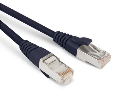 Hyperline PC-LPM-STP-RJ45-RJ45-C5e-0.5M-LSZH-BK Патч-корд F/UTP, экранированный, Cat.5e, LSZH, 0.5 м