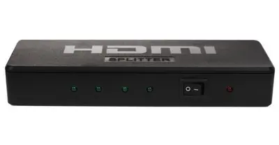Делитель гнездо HDMI на 4 гнезда HDMI, пластик REXANT
