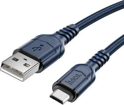 Кабель HOCO (6931474794109) X59m USB 2.4A microUSB 2м голубой