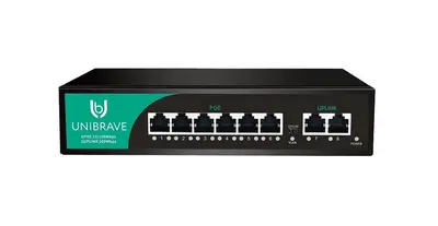 UB-SW-6F2F-75 Base Неуправляемый коммутатор Unibrave с поддержкой PoE на 6 портов