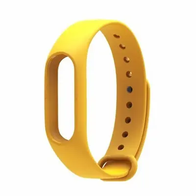 Силиконовый ремешок для Xiaomi mi band 3/4 желтый