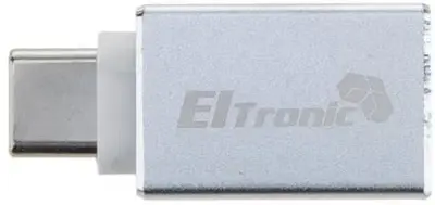 Переходник ELTRONIC (1-49) Type-C to USB-A 3.0 (серебро/белый)