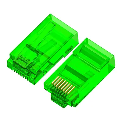 Джек RJ-45 (зеленый) 8P8C кат 5е. Unibrave