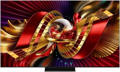 55" Телевизор TCL 55C8L, 4K UltraHD, Mini LED, 144 Гц, Google TV, черный