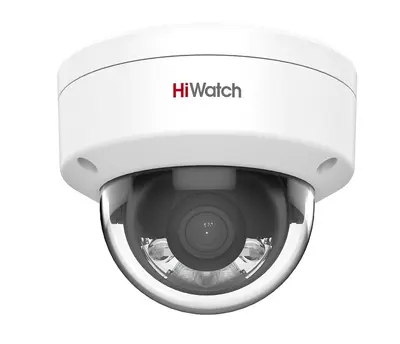 DS-I252L(2.8mm) 2 Мп купольной IP-камерой с фиксированным объективом и технологией ColorVu