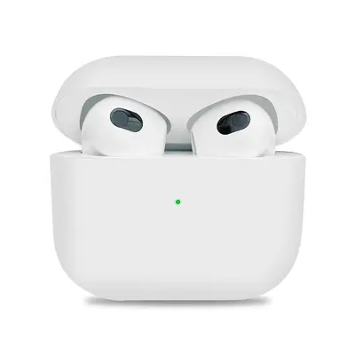 Силиконовый чехол тонкий для Apple AirPods 3 белый