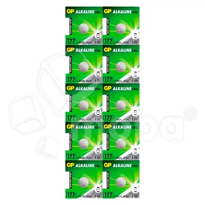 Батарейка 177/G4/LR626/LR66/377A GP Alkaline 1.5V (10 шт. в блистере)