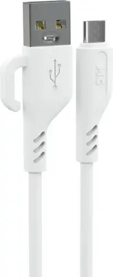 Кабель MORE CHOICE (4620202554321) K81m USB 2.4A для micro USB - 1 м , белый