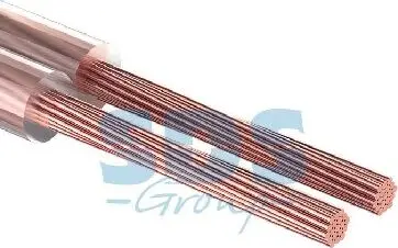 Акустический кабель REXANT (01-6303) 2х0.50 мм,прозрачный SILICON, 100м
