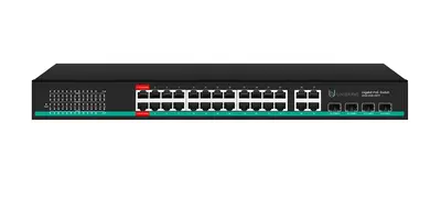 UB-SW-24G4G4SFP-400 Pro Гигабитный неуправляемый коммутатор Unibrave с поддержкой PoE на 24 порта, 4Uplink, 4SFP-портами
