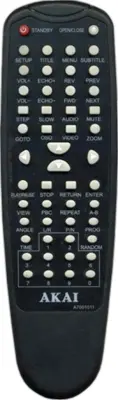 Пульт Akai A7001011 для DVD DV-P703B для DVD плеера Akai