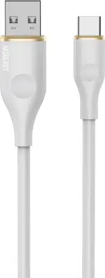 Кабель AKSBERRY (6900327530010) X162 Liquid silicone USB A -Type-C, белый