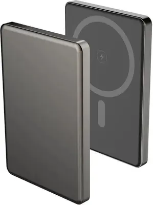 Повербанк AKSBERRY (6900318440014) E501 с MagSafe 5000 mAh, черный