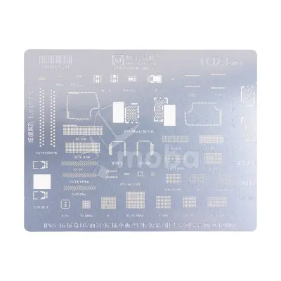BGA трафарет Amaoe (LCD:3, V6.0) для дисплеев и Face ID iPhone X/XR/Xs/Xs Max/11/11 Pro/11 Pro Max/12/12 mini/12 Pro/12 Pro Max/13 Pro/13 Pro Max/14/14 Plus/14 Pro/14 Pro Max/15/15 Plus/15 Pro/15 Pro Max