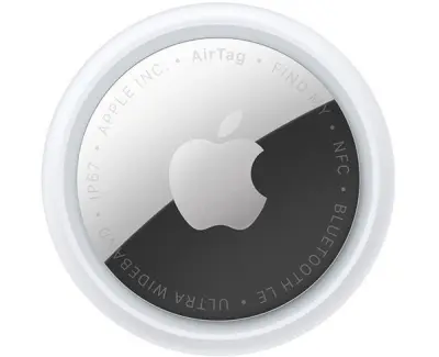 Трекер Apple AirTag (2nd generation) белый/серебристый (MFE94Z)