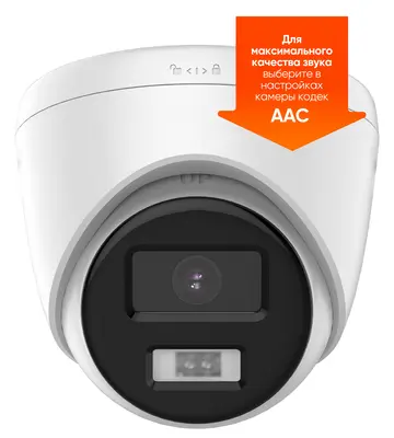 F-0(T)(2.8mm) 2Мп уличная IP-камера с ИК-подсветкой до 20м и встроенным микрофоном