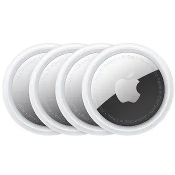 Трекер Apple AirTag белый/серебристый 4 шт. (MX542X/A)