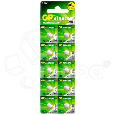 Батарейка AG3/LR736/LR41/392A/192 GP Alkaline 1.5V (10 шт. в блистере)