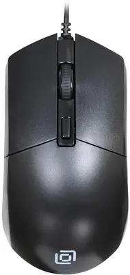 OKLICK Мышь Оклик 207M черный оптическая (2400dpi) USB (4but)