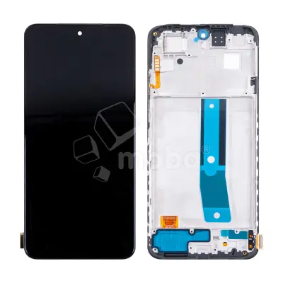 Дисплей для Xiaomi Redmi Note 11 (2201117TY) модуль с рамкой Черный - (OLED)